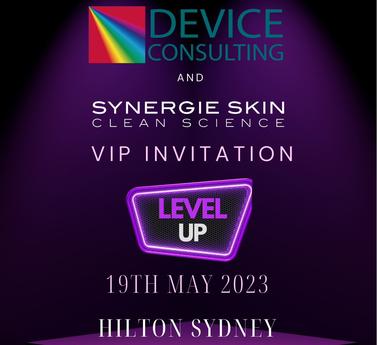 Level UP Invitation Copy
